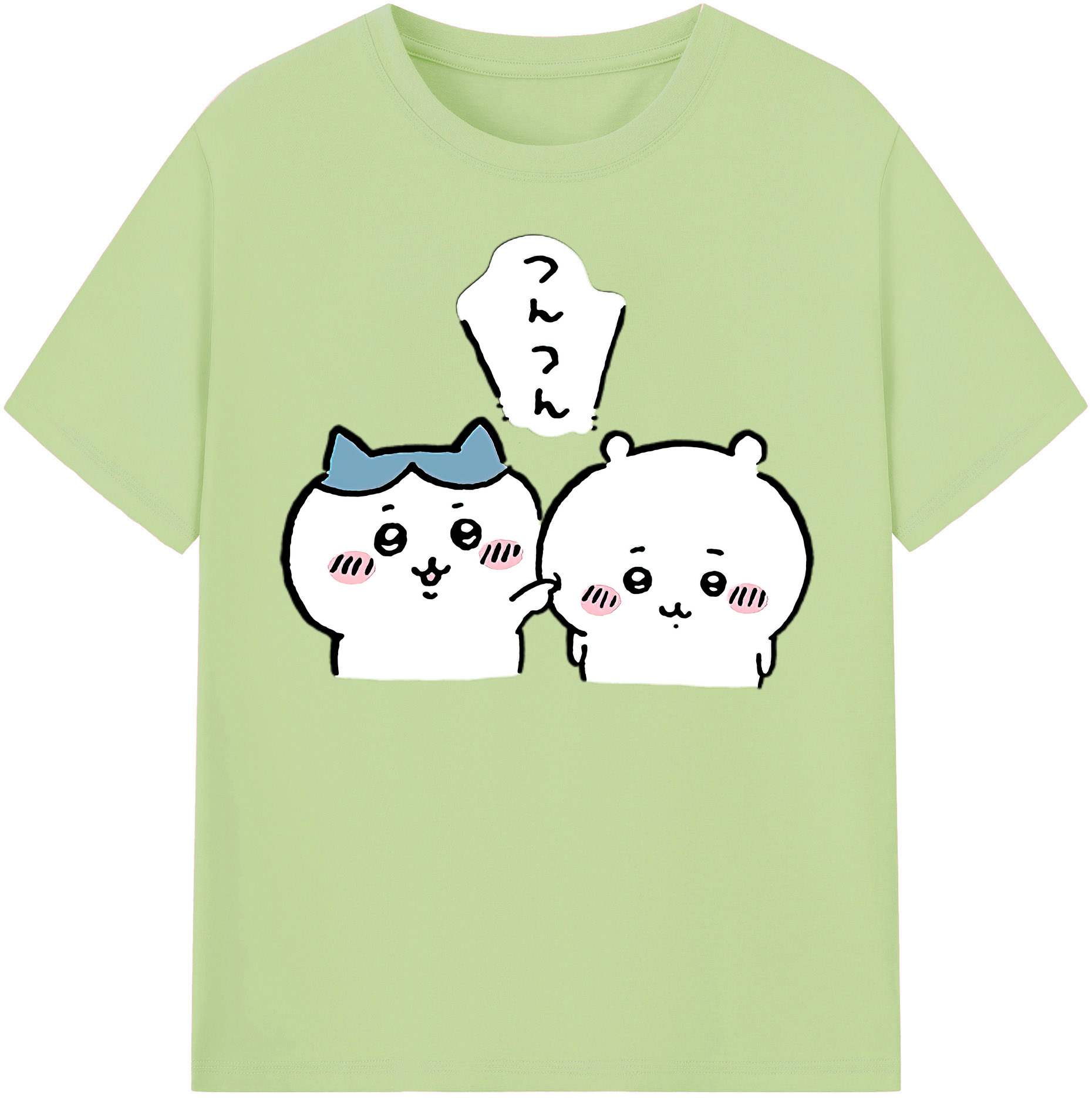 （画像用） ちいかわ ちいかわ Chii-kawa chiikawa 綿100％半袖Tシャツ（フロントプリント）